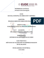 Caso Práctico Módulo VIII Fundamentos de Valoración de Empresas Jefferson Ricardo Alcívar Álvarez