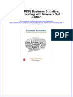 Ebook Download (Ebook PDF) Business Statistics: Communicating With Numbers 3rd Edition All Chapter