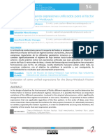 Ingeniería: Evaluación de Algunas Expresiones Unificadas para El Factor de Fricción de Darcy-Weisbach