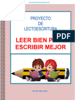 1 Proyecto de Lectoescritura Leer Bien para Escribir Mejor