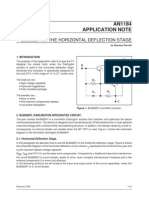 AN1184 Application Note: Bu808Dfi in The Horizontal Deflection Stage