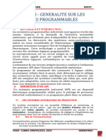 Chapitre I Generalite Sur Les Automates Programmables VF 2022