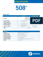 508XT Specifications NewCharte Sercel