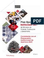 Documento Poi 2021 Del MVCS - Consistente Con El Pia 2021