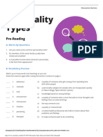 Personality Types Discussion Starters ESL Library PDF