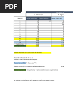 Calculo de Tiempo Standar