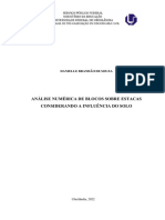 2022 - (DISSERTAÇÃO) - Análise Numérica de Blocos Sobre Estacas Considerando A Influência Do Solo