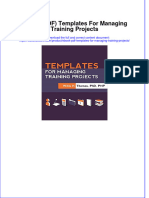 Ebook Download (Ebook PDF) Templates For Managing Training Projects All Chapter