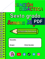 ? 6° S38-S39 - PLANEACIÓN DIDÁCTICA ? Esmeralda Te Enseña ?