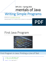 02-Fundamentals of JAVA - Writing Simple Programs