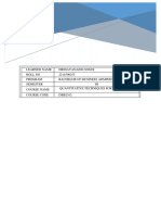 Assignment Quantitative Technique For Management