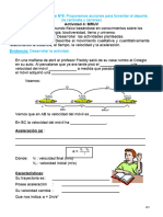 Movimiento Rectilíneo Uniformemente Variado