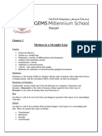 Motion in A Straight Line Notes CLASS 11