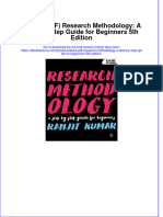 Ebook Download (Ebook PDF) Research Methodology: A Step-by-Step Guide For Beginners 5th Edition All Chapter