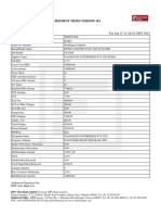 Disbursement Memo