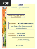 Crédit ManagementLa Conception D'un Système de Notation Client SCORING-1