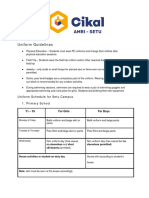 (Sekolah Cikal Amri) Uniform Guidelines SD