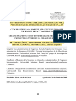 City Branding Como Estrategia de Mercado para Promocionar El Turismo en La Ciudad de Ipiales Leído