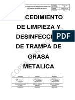 Procedimiento de Limpieza de Trampas de Grasa Metálica