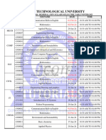 1ST REG-REM New Time Table