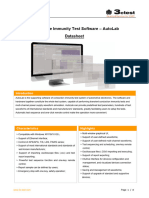 Automotive Immunity Test Software AutoLab