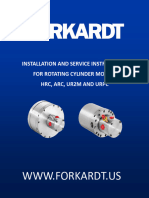 Forkardt HRC ARC UR2M & URPC Modelos de Cilindro Rotativo Manual de Instruções