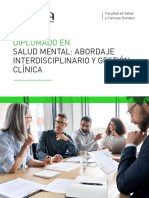 Diplomado en Salud Mental Abordaje Interdisciplinario y Gestion Clinica UDLA