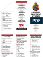 Hamilton Police Priority Response Pamphlet