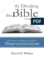 Escatología Dividiendo Correctamente La Biblia Vol. I. Dispensacionalismo. David W. Walker.