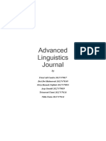 Advanced Linguistics Journal Kelompok Feisal, Asep, Desi, Nilda, Oriza, Trsnawati