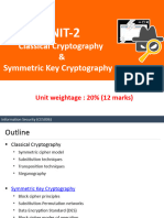 Unit - 2 - Classical Cryptography-Symmetric Key Cryptography