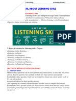 General About Listening Skill - Students Version