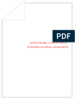 Economics For Money & Banking Complete Notes Till Unit 4