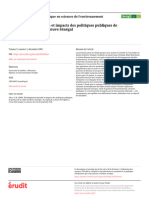 Du Régional Au Local: Développement Durable Et Impacts Des Politiques Publiques de Gestion de La Vallée Du Fleuve Sénégal