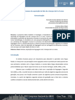 O Processo de Aquisição Da Fala de Crianças de 0 A 3 Anos