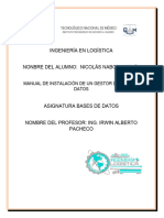 Manual de Gestor de Base Datos SQL