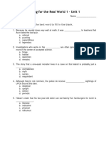 RRW SB1 - Unit Test 01