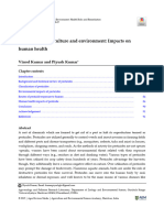 Pesticides in Agriculture and Environment: Impacts On Human Health