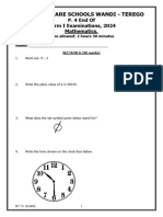 INTENSIVE CARE SCHOOLS WANDI P.4 MATHEMATICS END OF TERM I EXAMS 2024 BY Tr. BABEL.