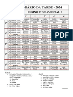 Horario Da Tarde Fund. I 06.03.2024.