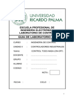 Ic - Laboratorio Experimental No. 3 Control On-Off