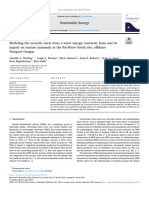 Modeling The Acoustic Noise From A Wave Energy Converter Farm and Its Impact On Marine Mammals at The PacWave South Site, Offshore Newport Oregon