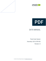 Data Manual Peak Cutter Systems Assembly A215-2185-003 - Rev D