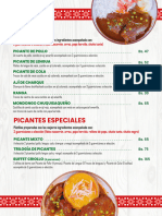 Menu Picantes - 2024