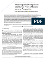 Alignment-Free Sequence Comparison A Systematic Survey From A Machine Learning Perspective