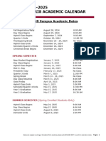 Academic Calendar 2024-2025