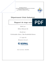 Rapport de stageSOPAL