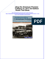 Understanding The American Promise Volume 1 A History To 1877 3rd Edition Roark Test Bank All Chapters