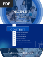 DISCIPLINE