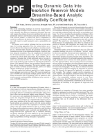 Integrating Dynamic Data Into High-Resolution Reservoir Models Using Streamline-Based Analytic Sensitivity Coefficients